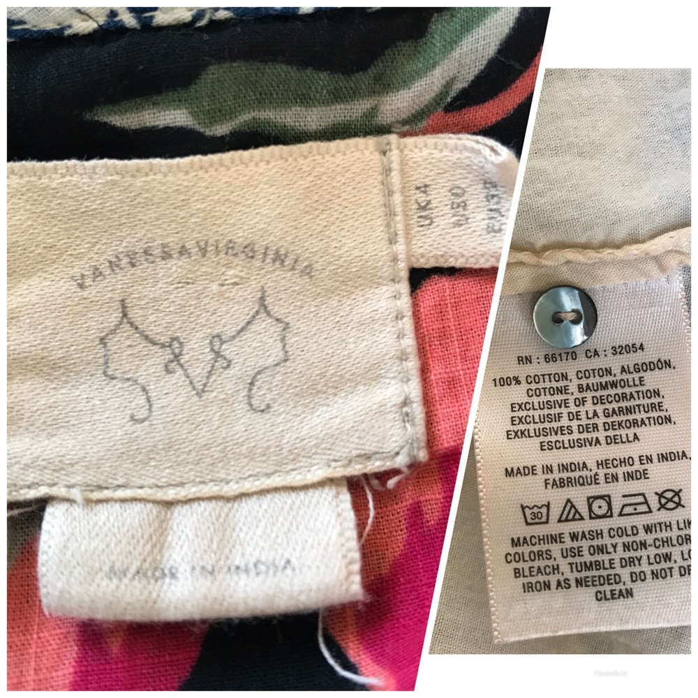 Anthropologie Inez Swing Dress Vanessa Virginia 0 - Picture 7 of 8